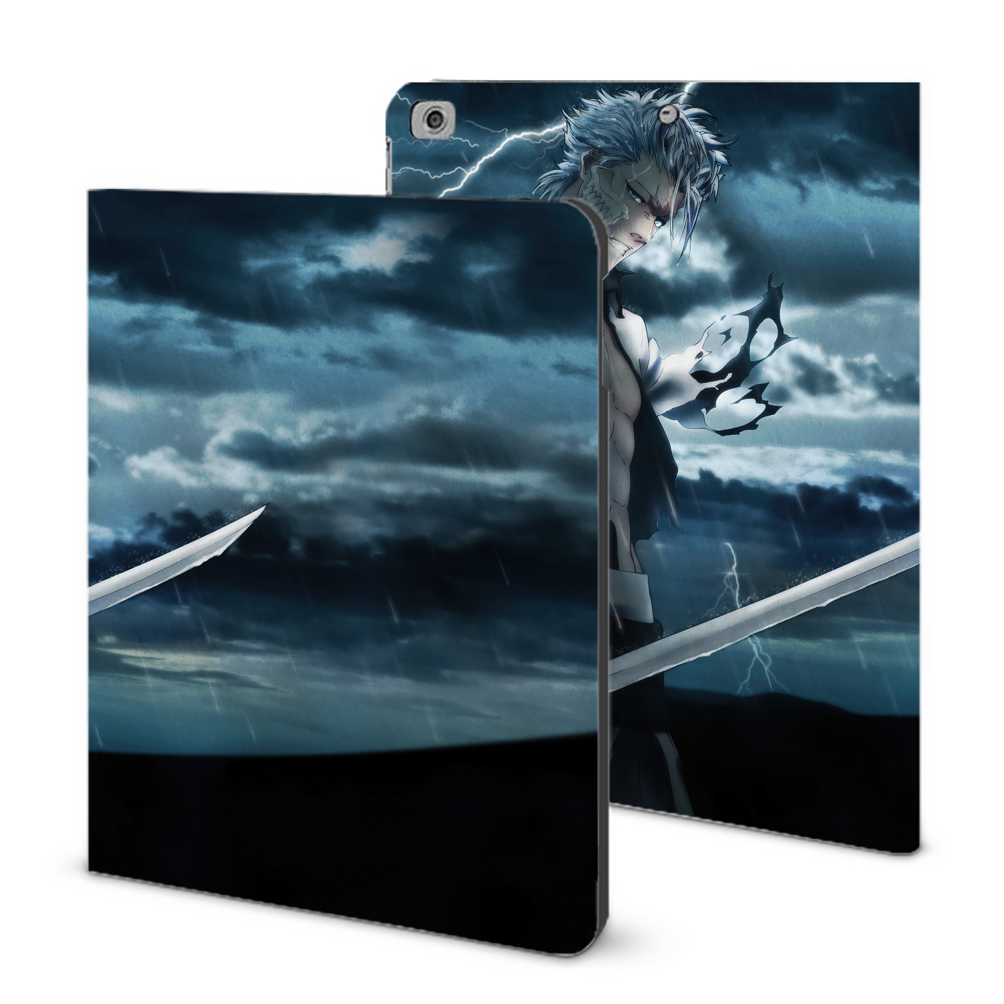 （画像用） ブリーチ BLEACH IPad ケース ブック型 PUレザー TPU 耐衝撃 軽量 薄型 ペン収納なし 全面保護 IPad 各モデル対応